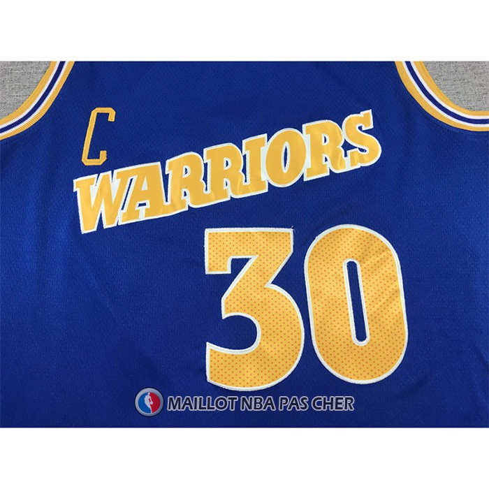 Maillot Golden State Warriors Stephen Curry NO 30 Classic 2022-23 Bleu